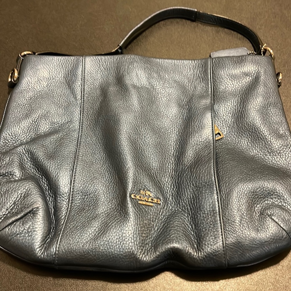 Pebbled Leather Coach Purse